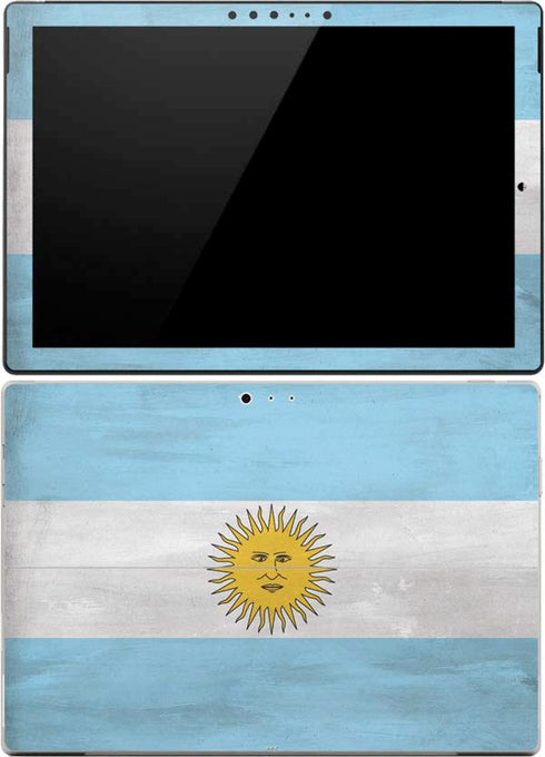 Argentina Flag Distressed Surface Pro 4 Skin